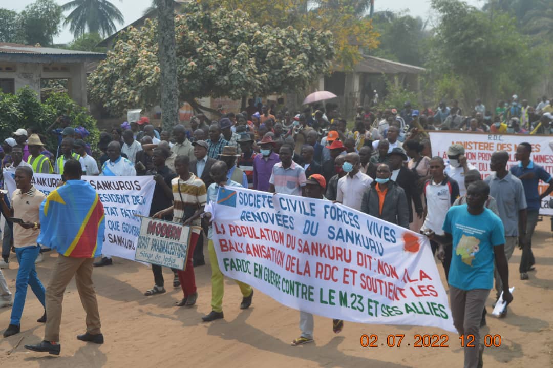 Marche de soutien aux FARDC à Lodja