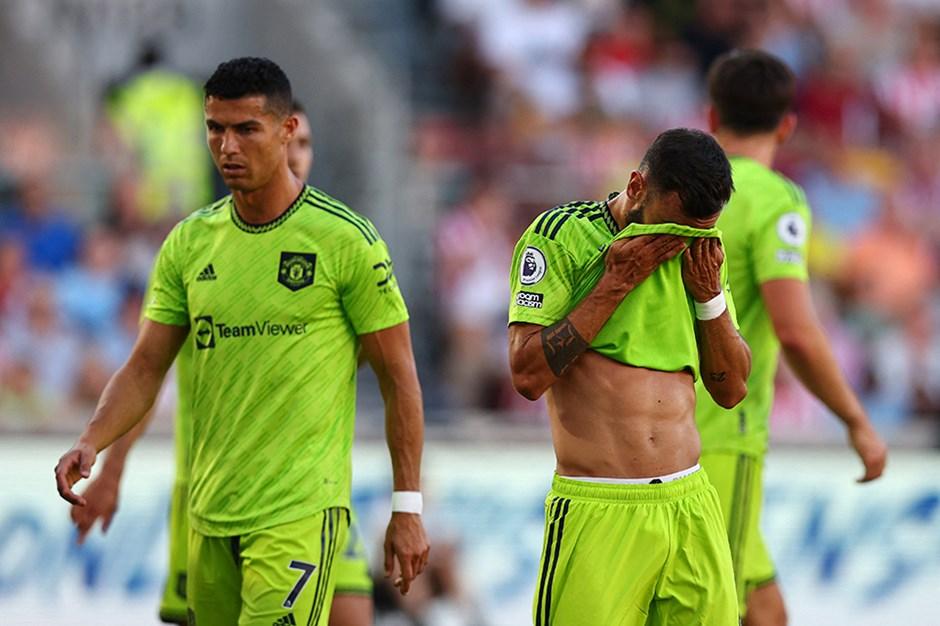 Mancherster United après la défaite face à Brentford