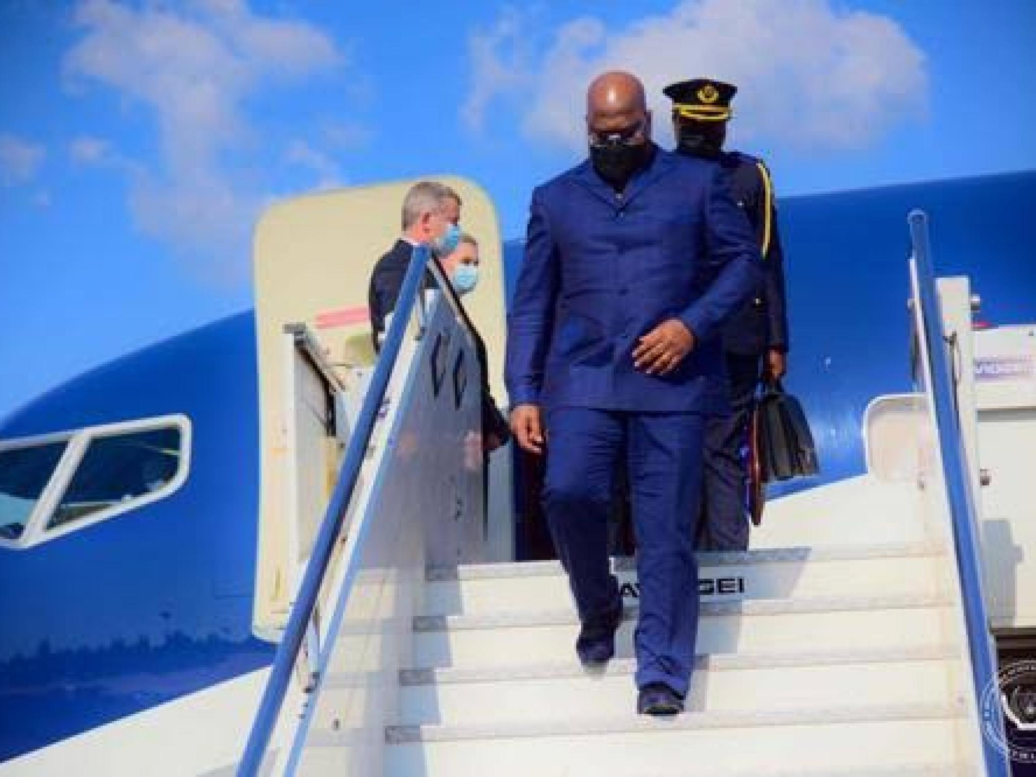 Arrivée du président Félix Tshisekedi aux Etats-Unis d'Amérique