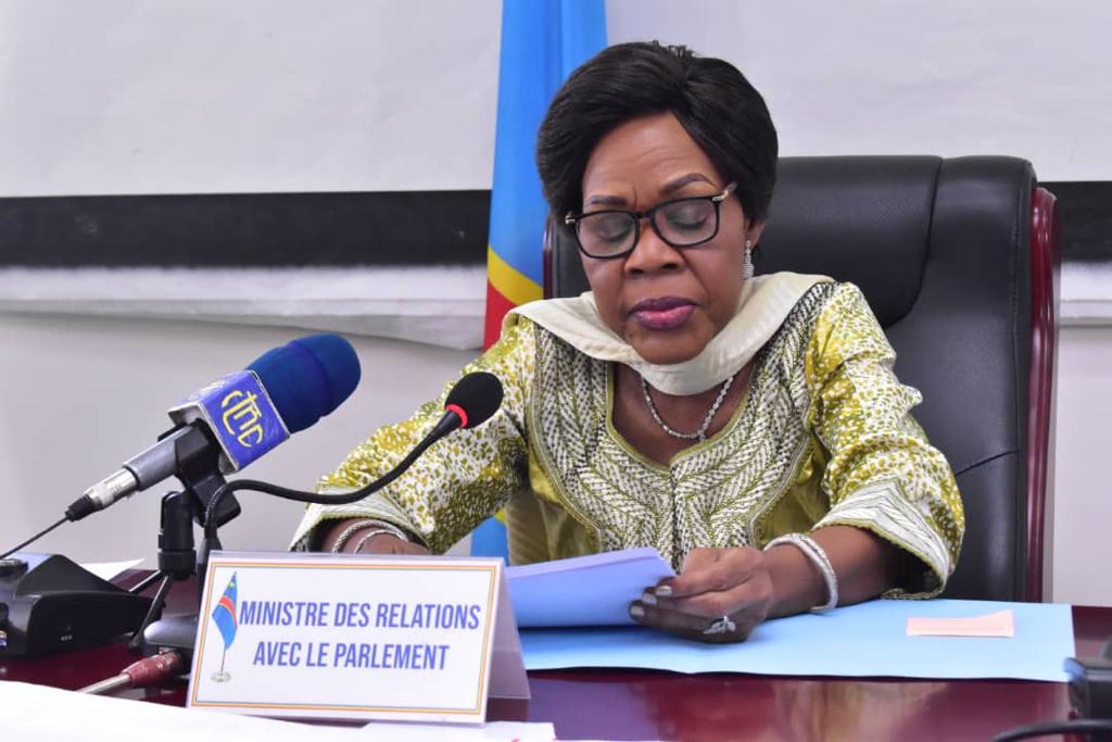 La ministre des Relations avec le Parlement Anne-Marie Karume