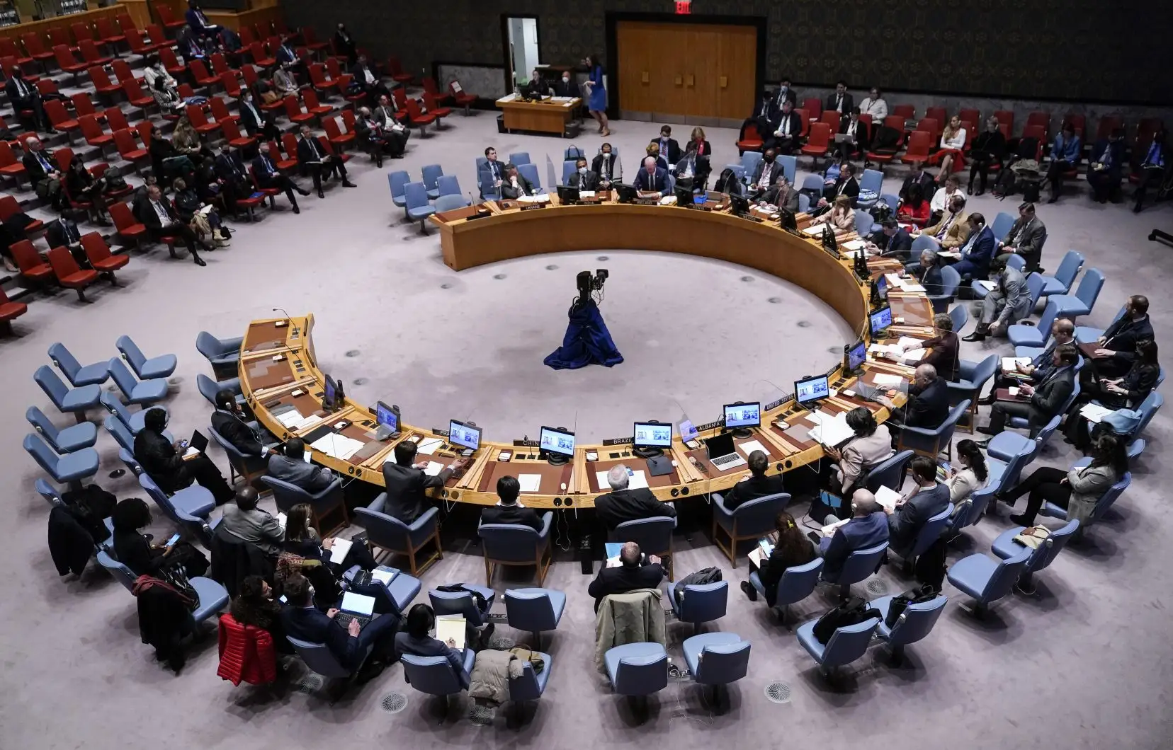 Une séance du Conseil de sécurité de l’ONU
