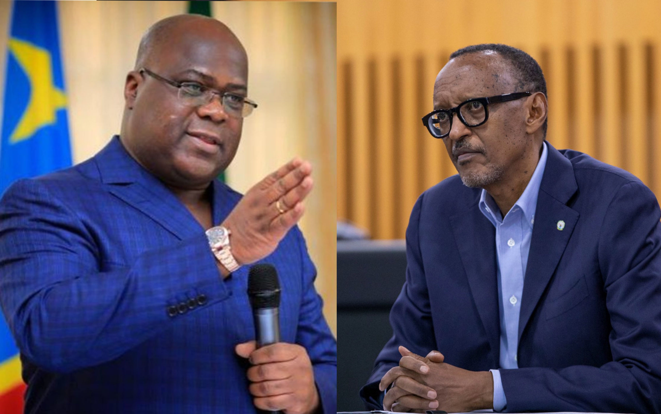 Félix Tshisekedi et Paul Kagame