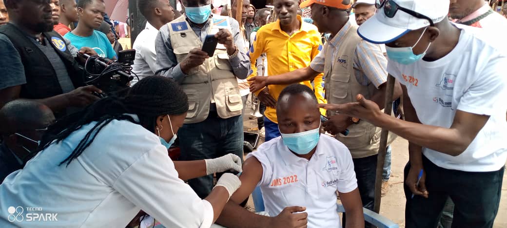 Un centre de vaccination à Lodja