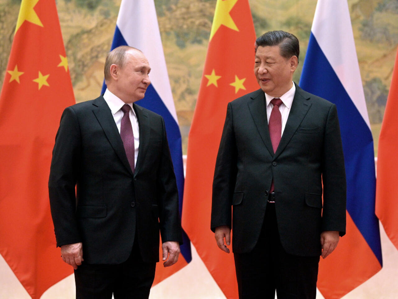 Les présidents Vladimir Poutine (Russie) et Xi Jinping (Chine)