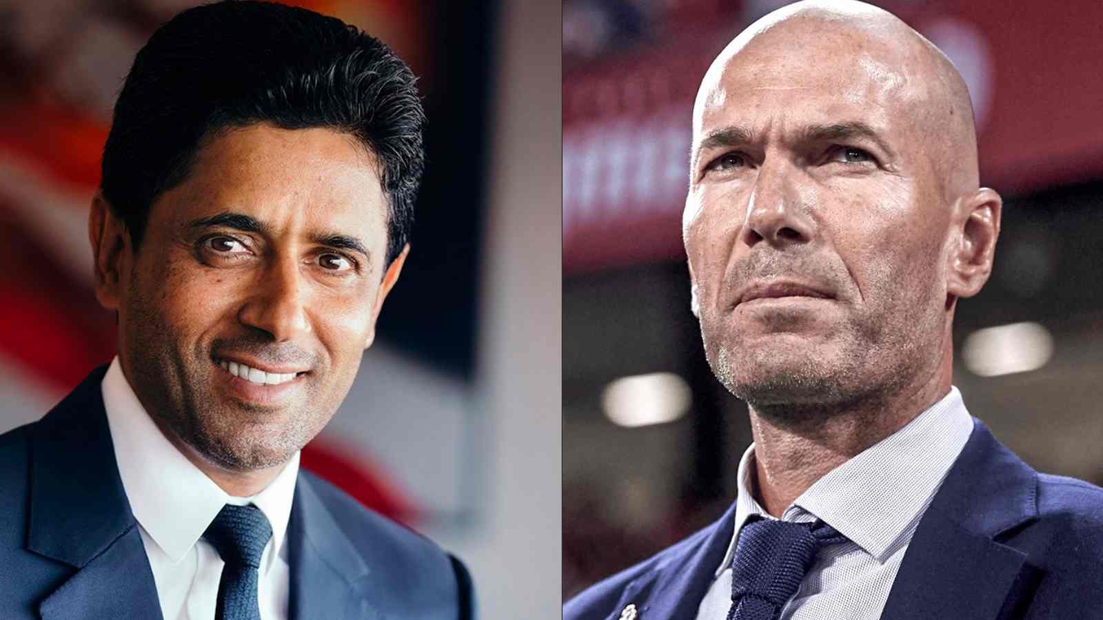 Nasser Al-Khelaïfi et Zinedine Zidane. Ph. Dr. Tiers