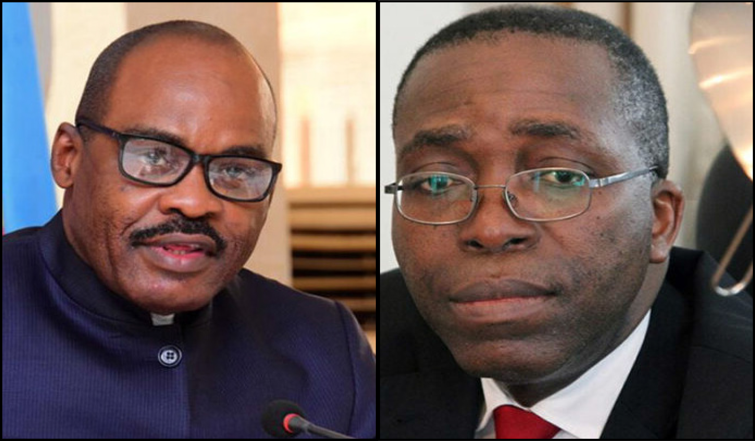 Le ministre des Finances Nicolas Kazadi et Matata Ponyo