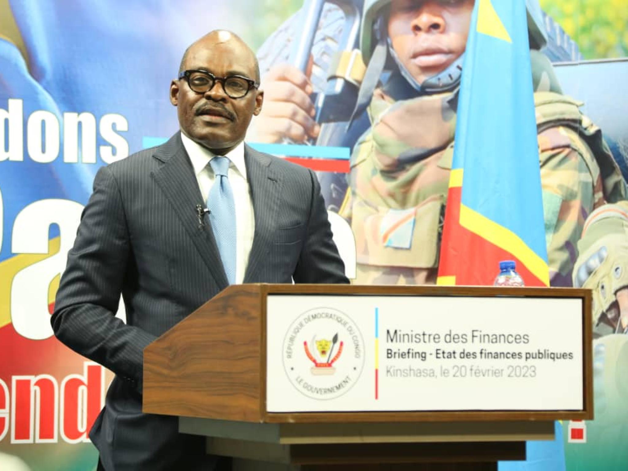 Le ministre des Finances Nicolas Kazadi.