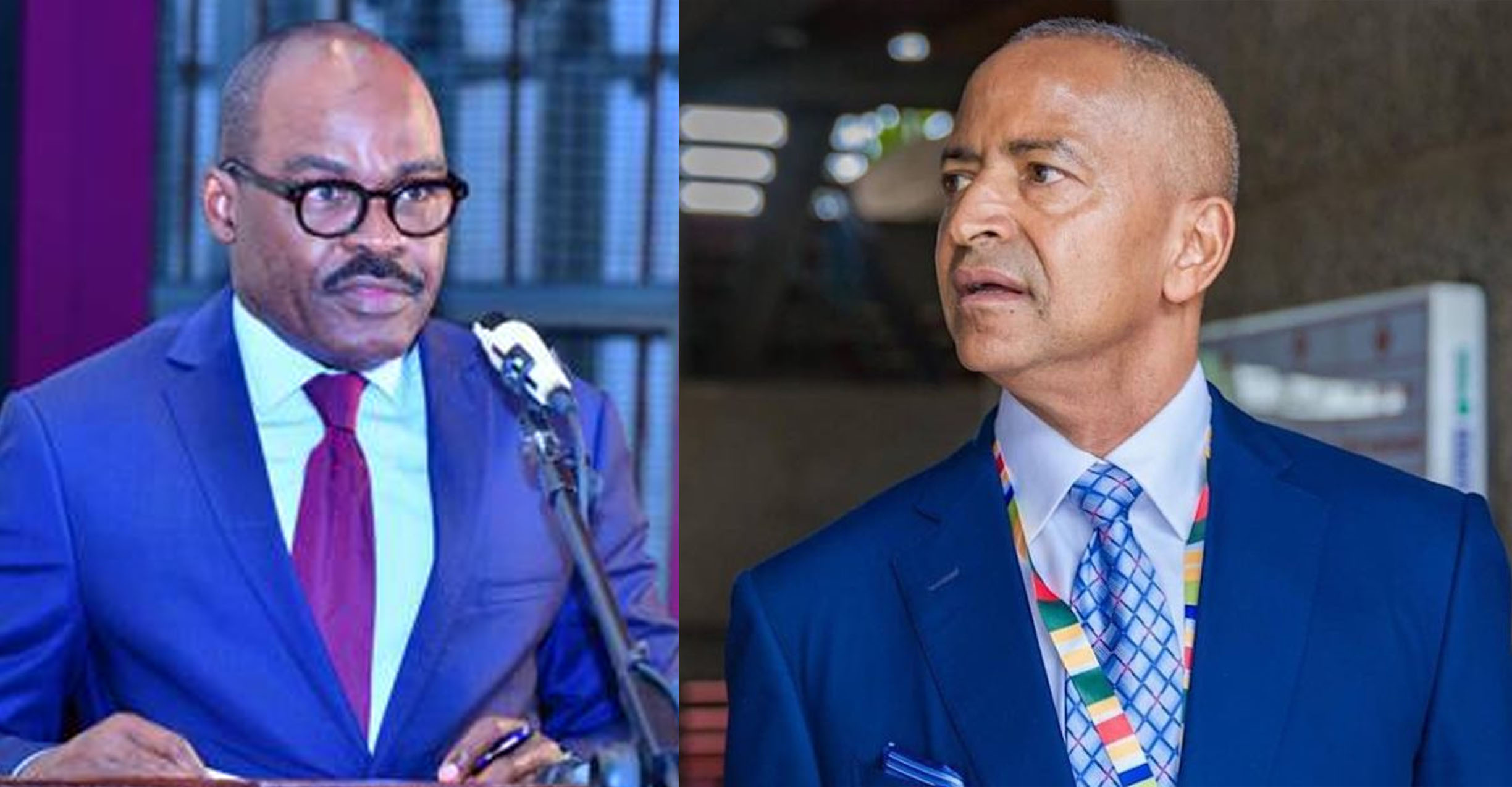 Le ministre des Finances Nicolas Kazadi et Moïse Katumbi. Ph. montage Le Maximum
