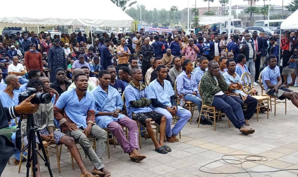 La bande des présumés kidnapeurs à Kinshasa