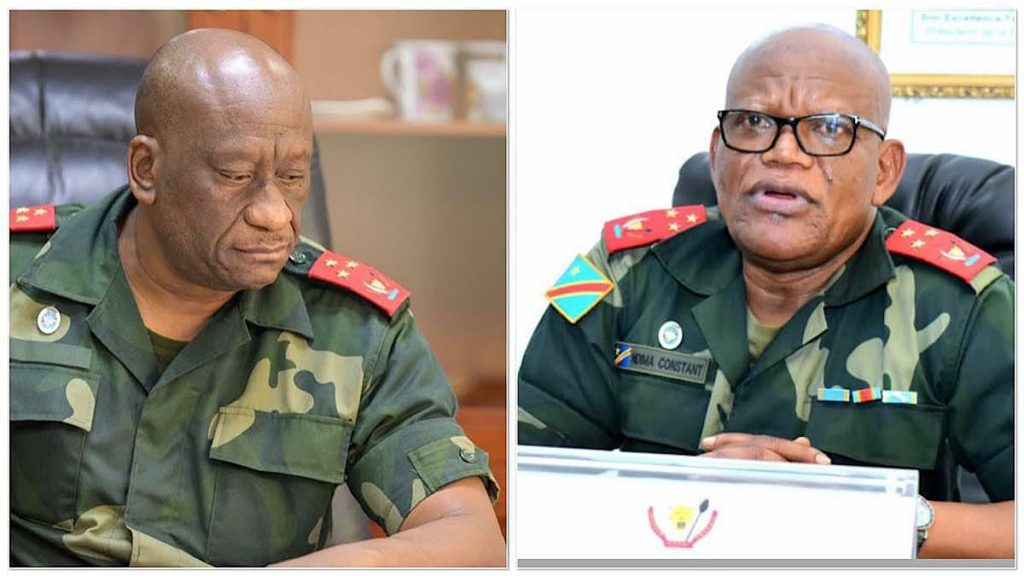 Les gouverneurs militaires Luboya Nkashama Johnny (Ituri) et Constant Ndima (N-Kivu)