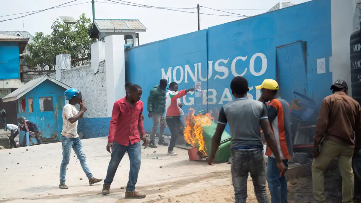 Une manifestation anti-Monusco.