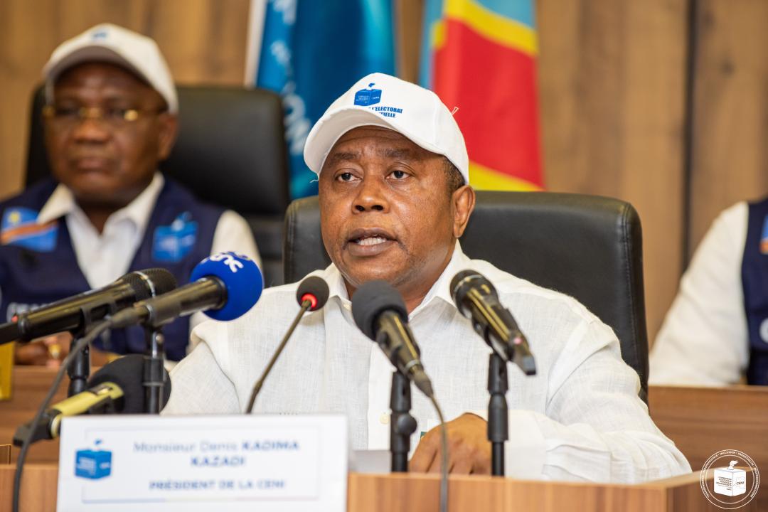 Le président de la CENI Denis Kadima