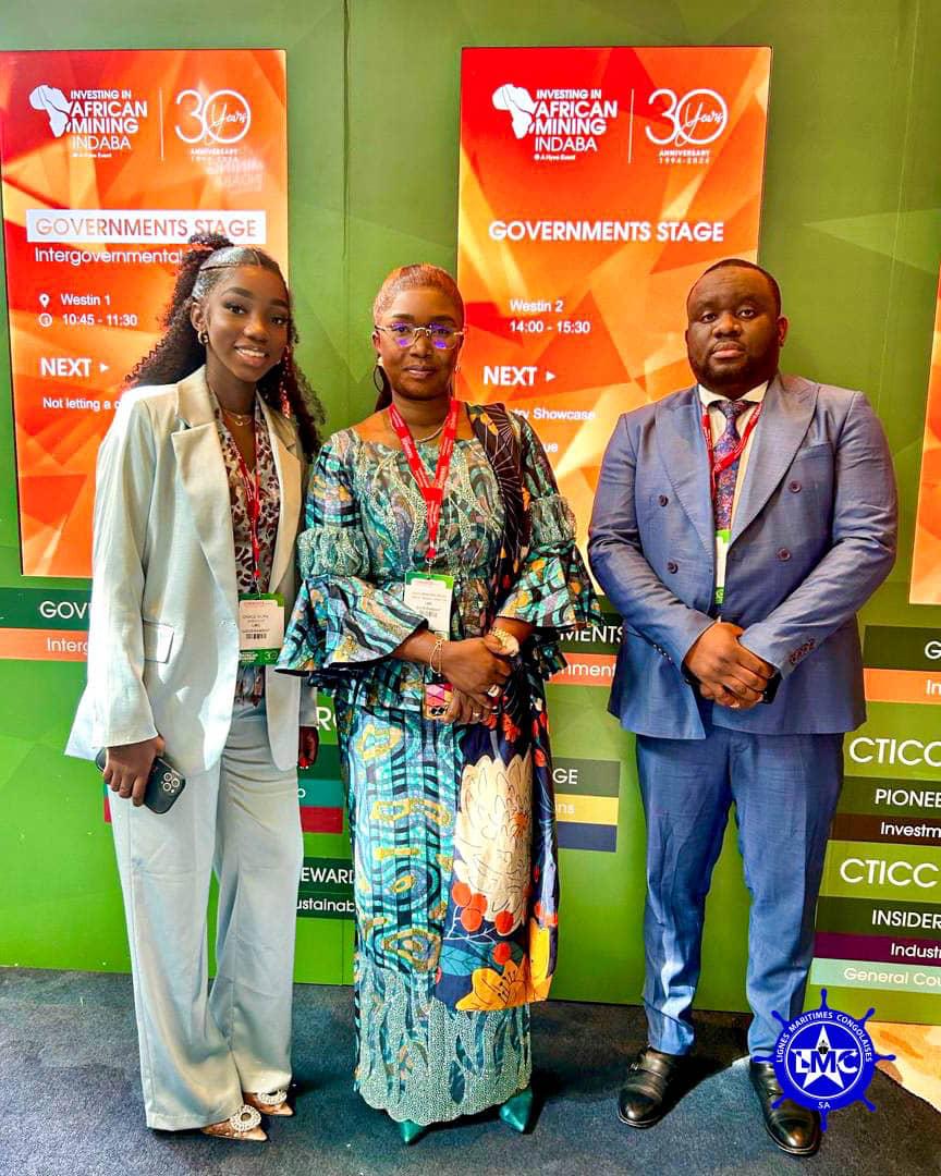 La DGA de LMC SA Gisème Mbwansiem à African Mining Indaba  à Cap Town