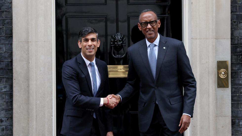 Rishi Sunak et Paul Kagame
