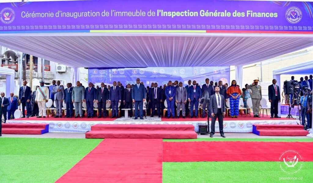 MEILLEURES CONDITIONS DE TRAVAIL POUR LES INSPECTEURS DES FINANCES : Fatshi inaugure l’immeuble «Etienne Tshisekedi Wa Mulumba»