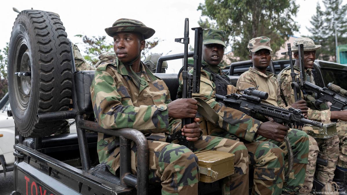 Des patrouilleurs AFC/M23 à Goma