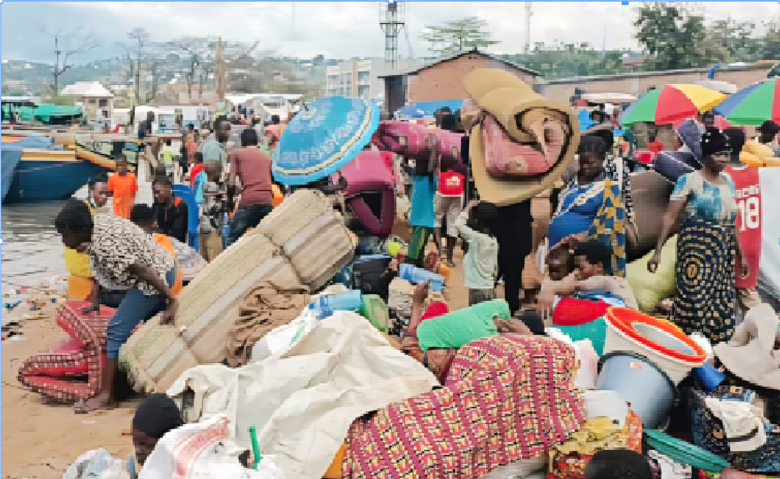Un camp de déplacés congolais au Burundi.