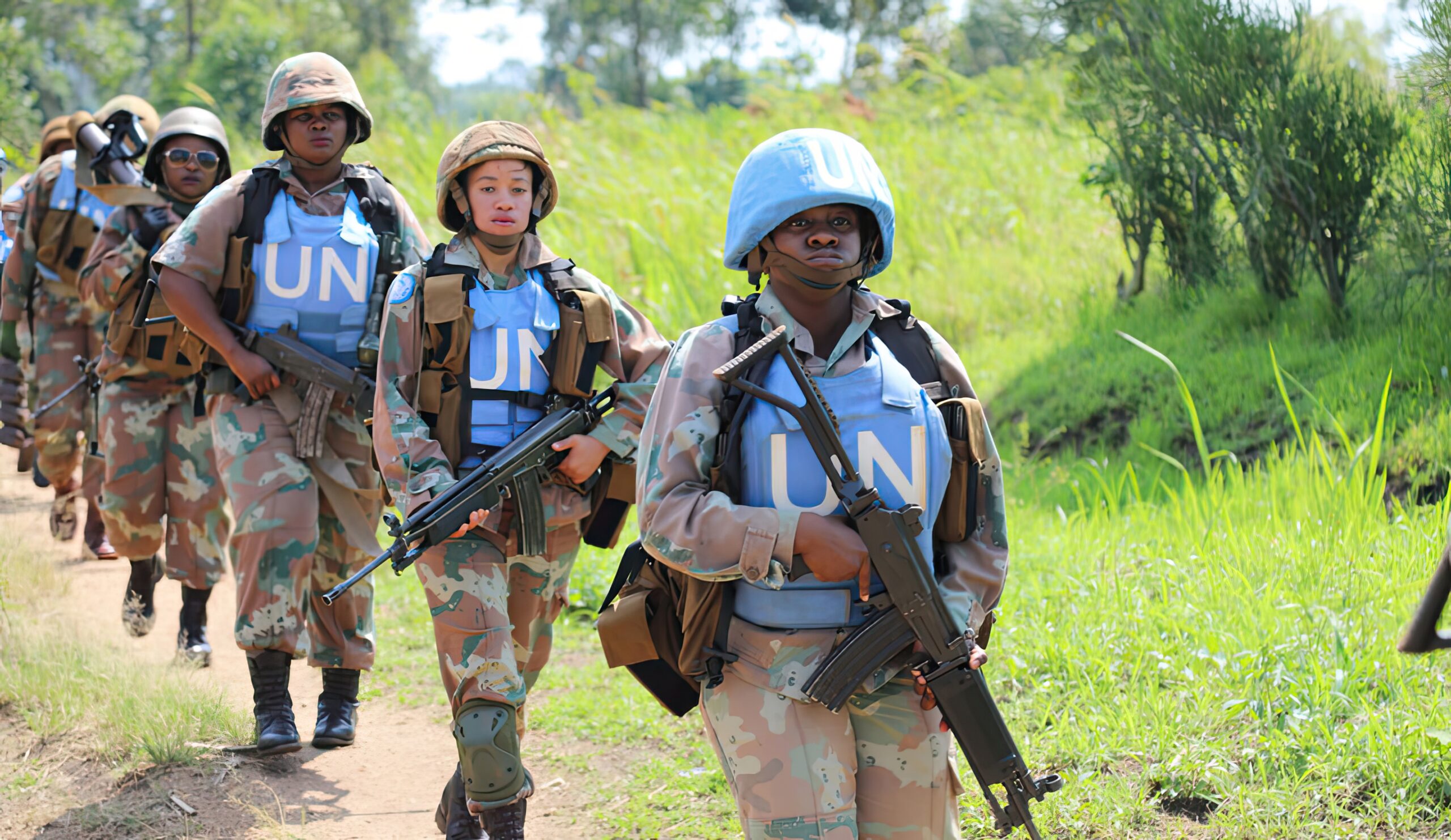 Des casques bleus dans le Kivu.
