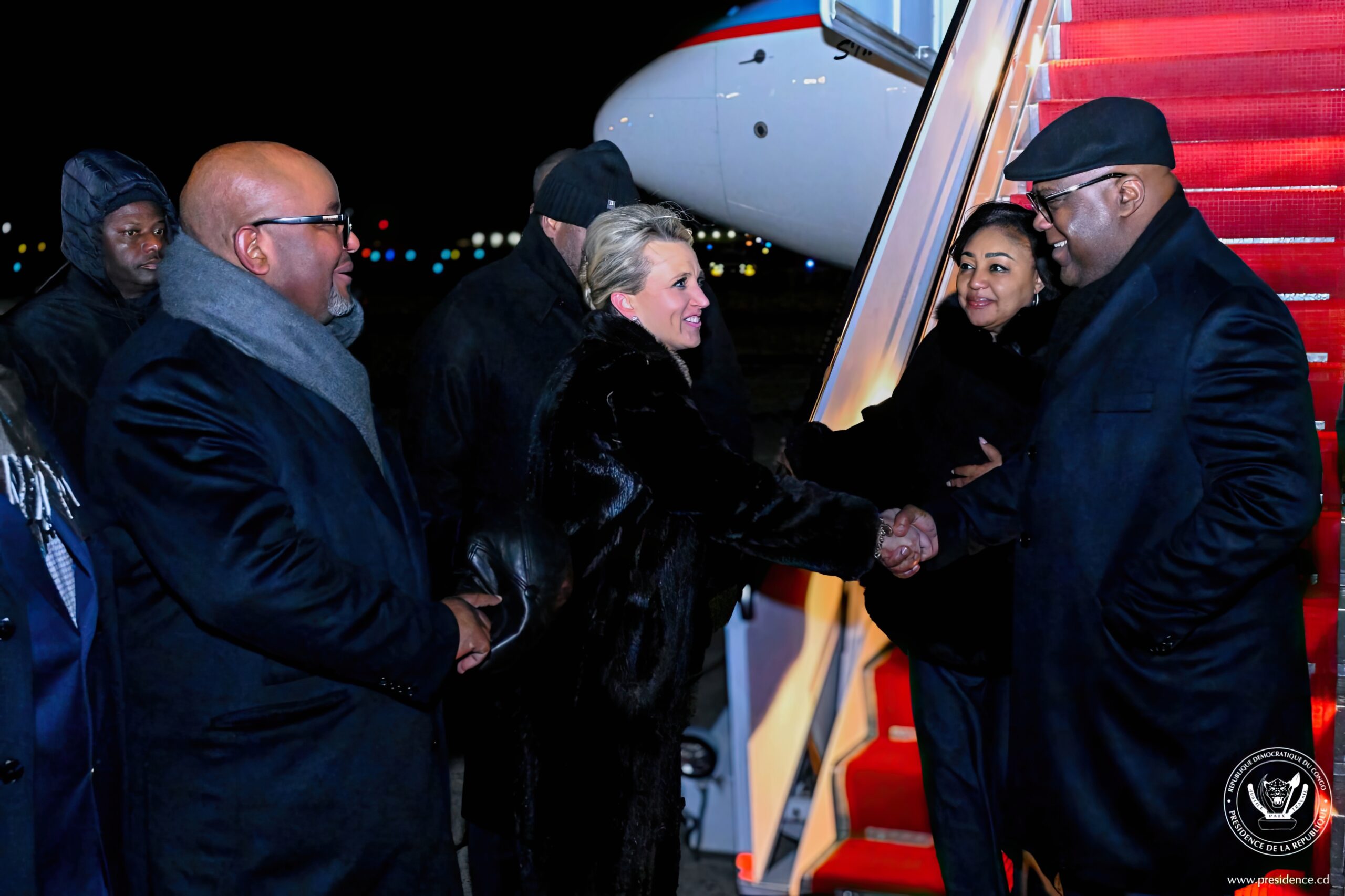 Arrivée du couple présidentiel congolais à Washington DC
