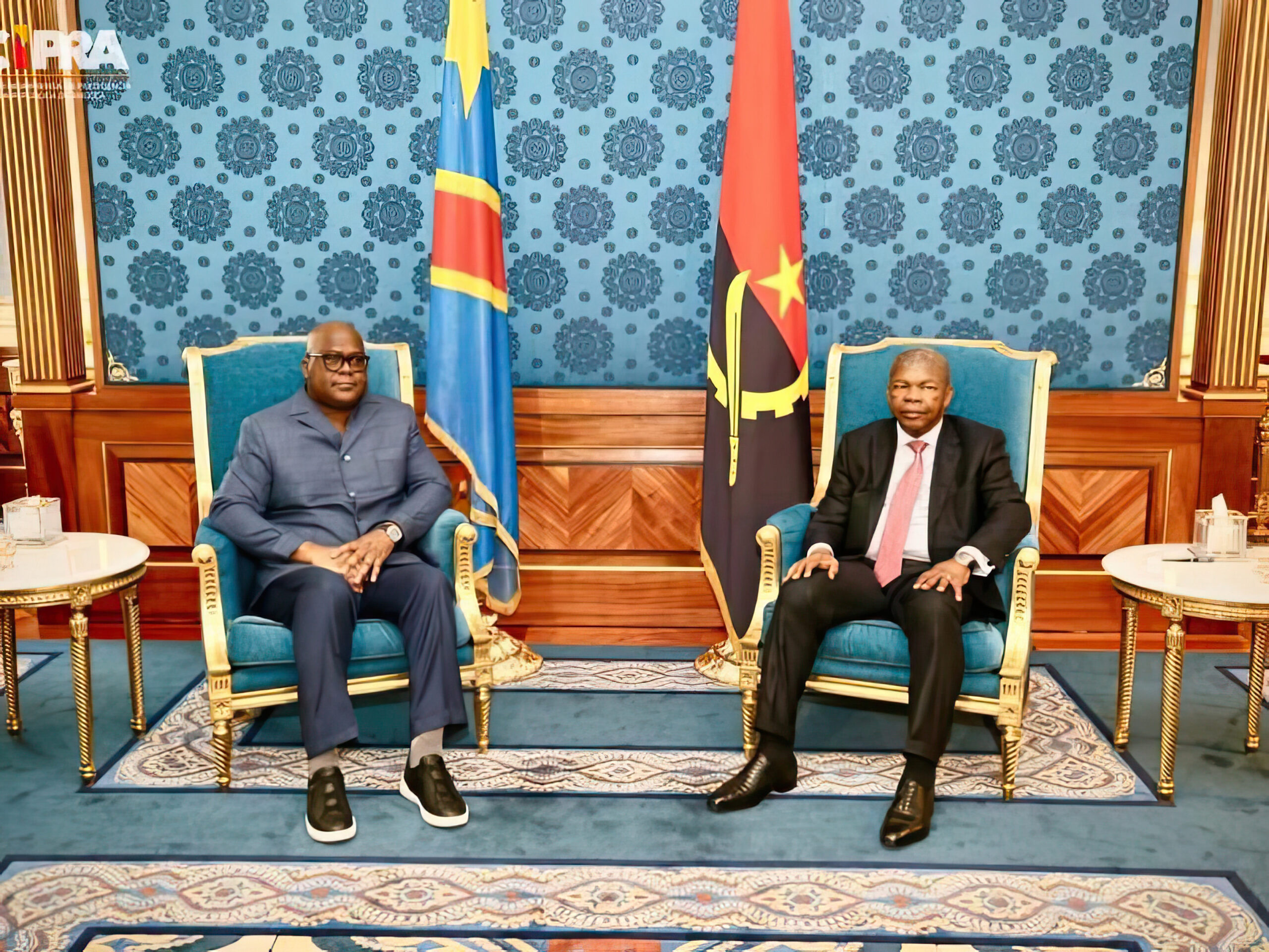 Tête-à-tête Félix Tshisekedi et João Lourenço.