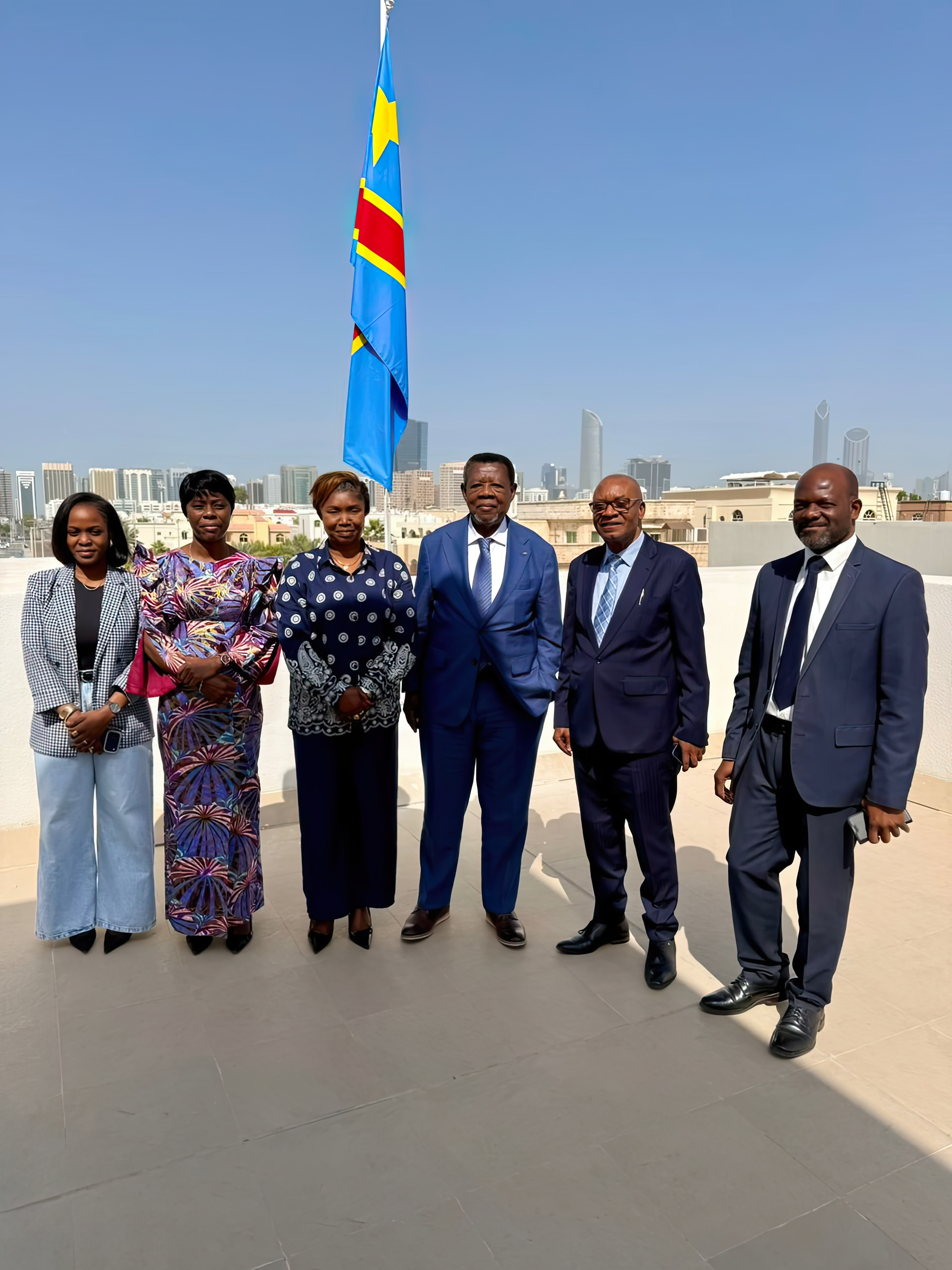 Séance de travail entre la délégation de LMC SA et le ministre conseiller à l’Ambassade de la RDC à Abou Dhabi
