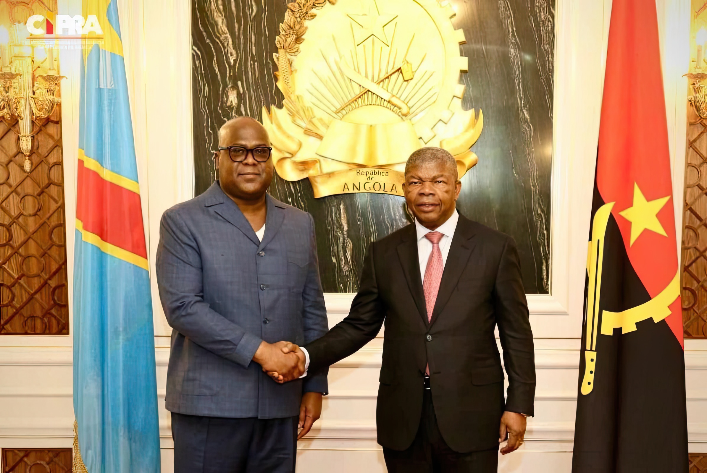 Les présidents Félix Tshisekedi (RDC) et Joao Lourenço