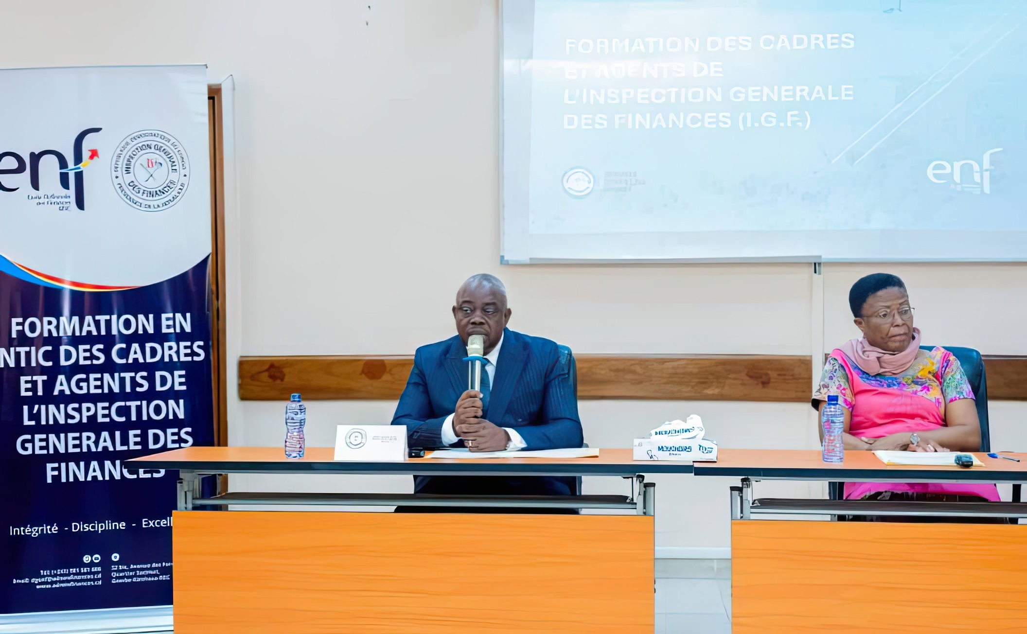 L’IGF Christophe Bitasimwa lors du lancement de la formation de son personnel