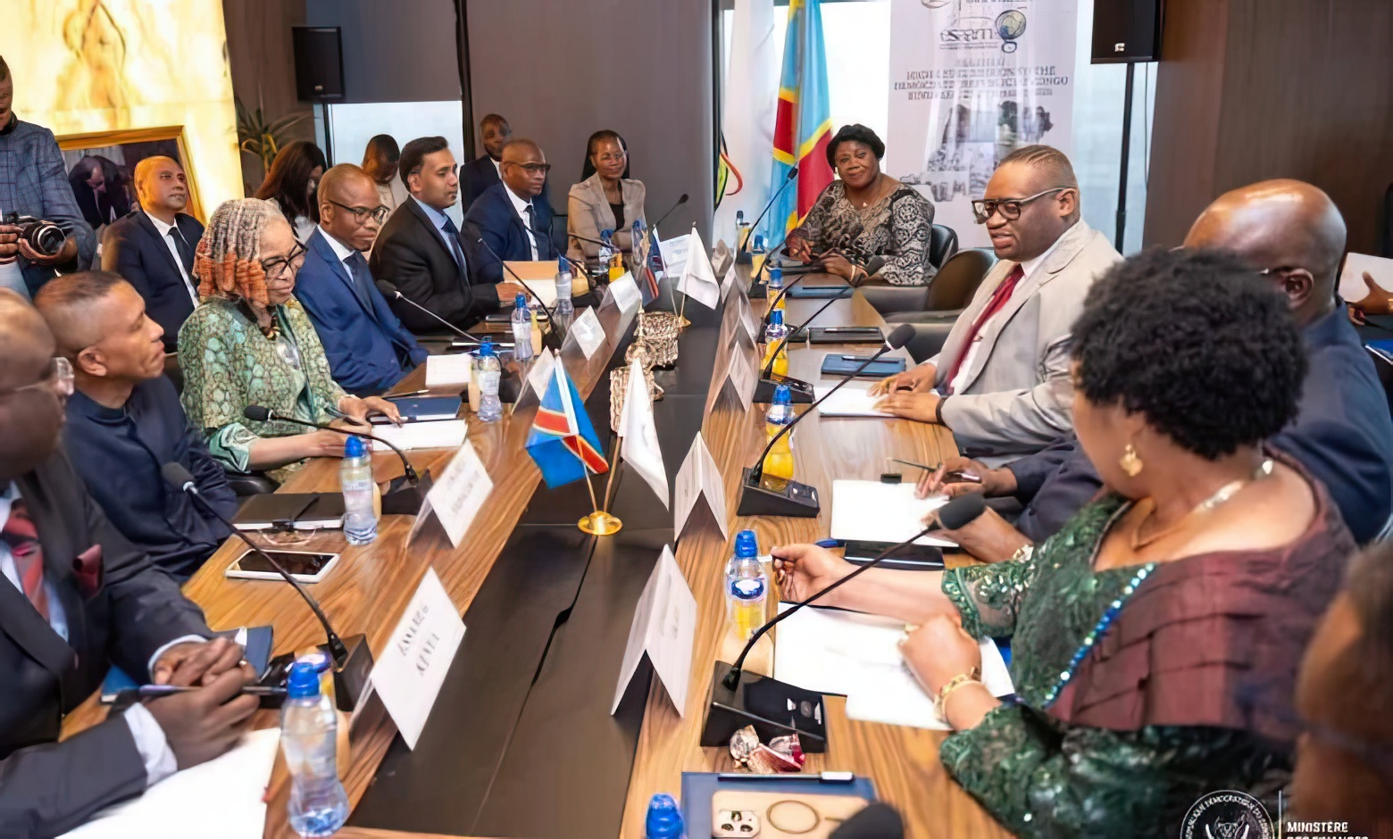 Le ministre des Finances, Doudou Fwamba à la réunion d’ESAAMLG.