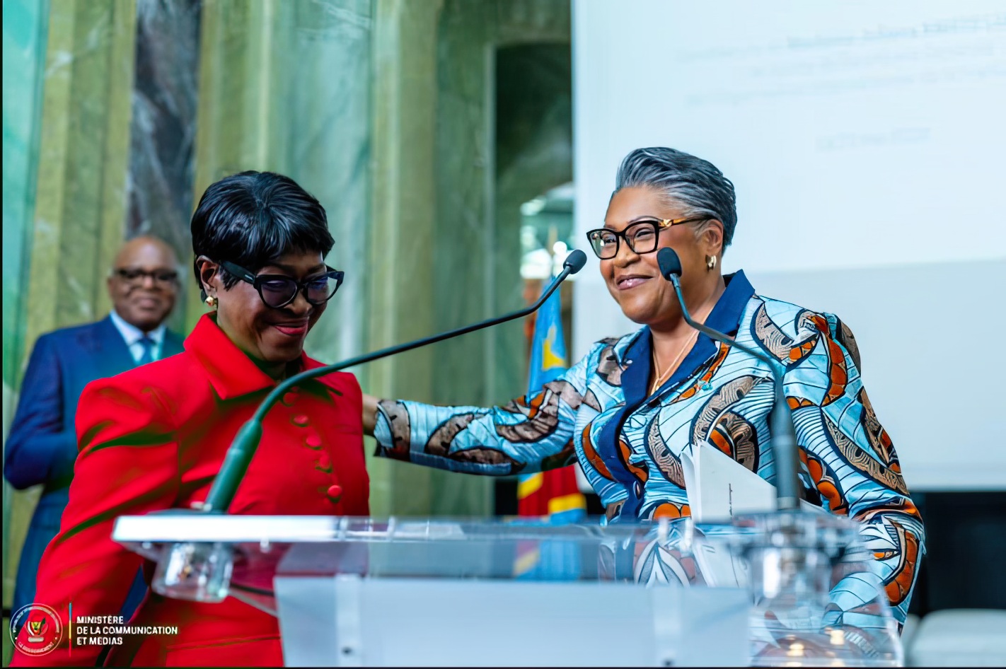 Juliana Lumumba en campagne.