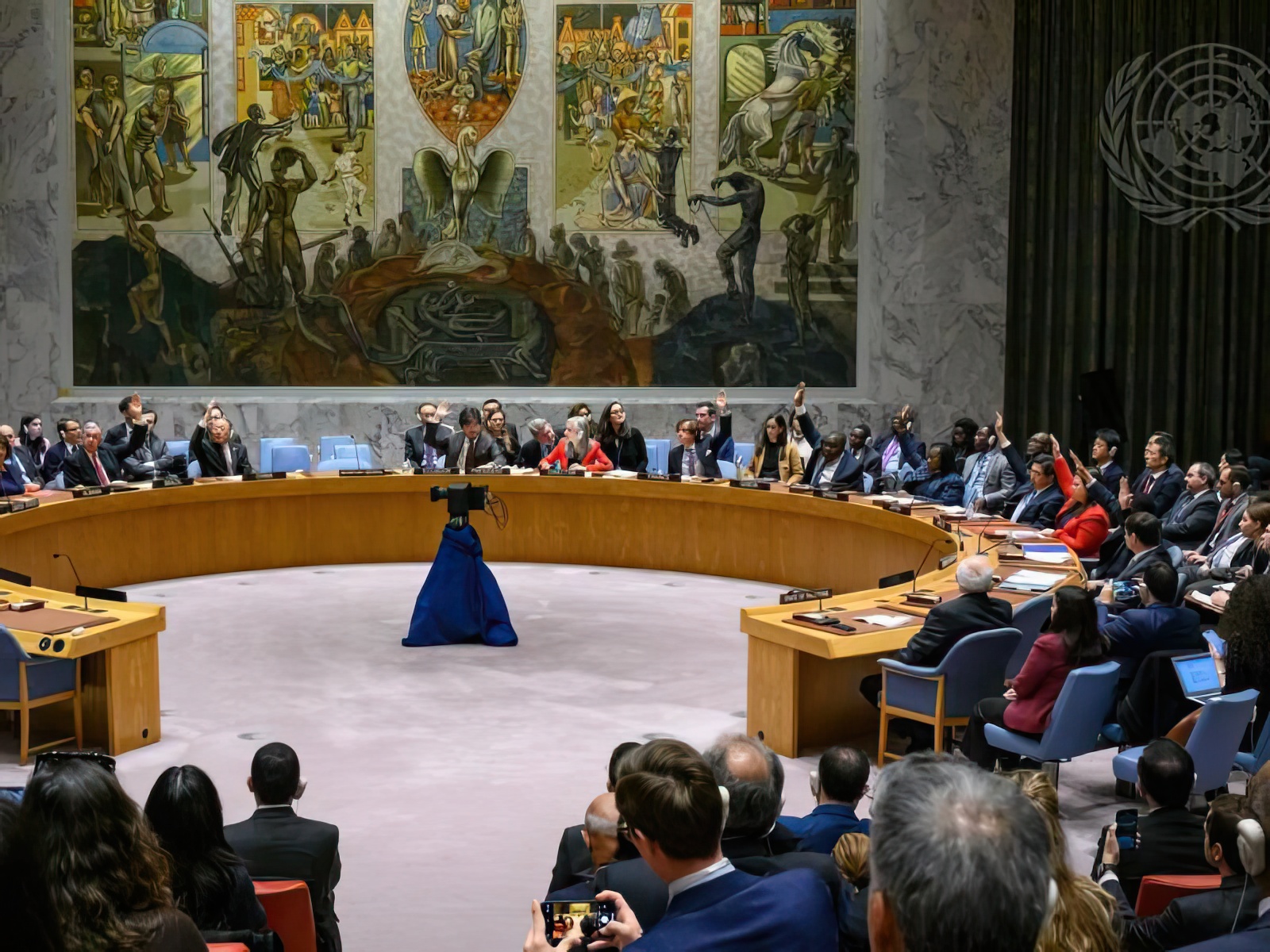 Une réunion du Conseil de sécurité de l’ONU
