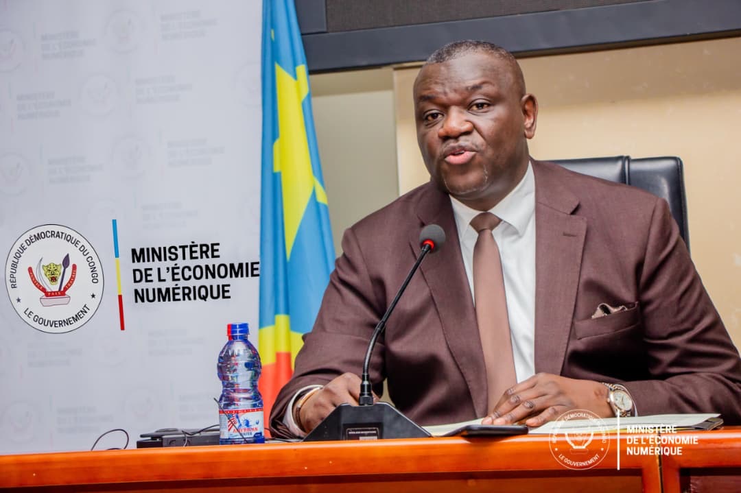 Le ministre de l’Economie numérique Augustin Kibassa